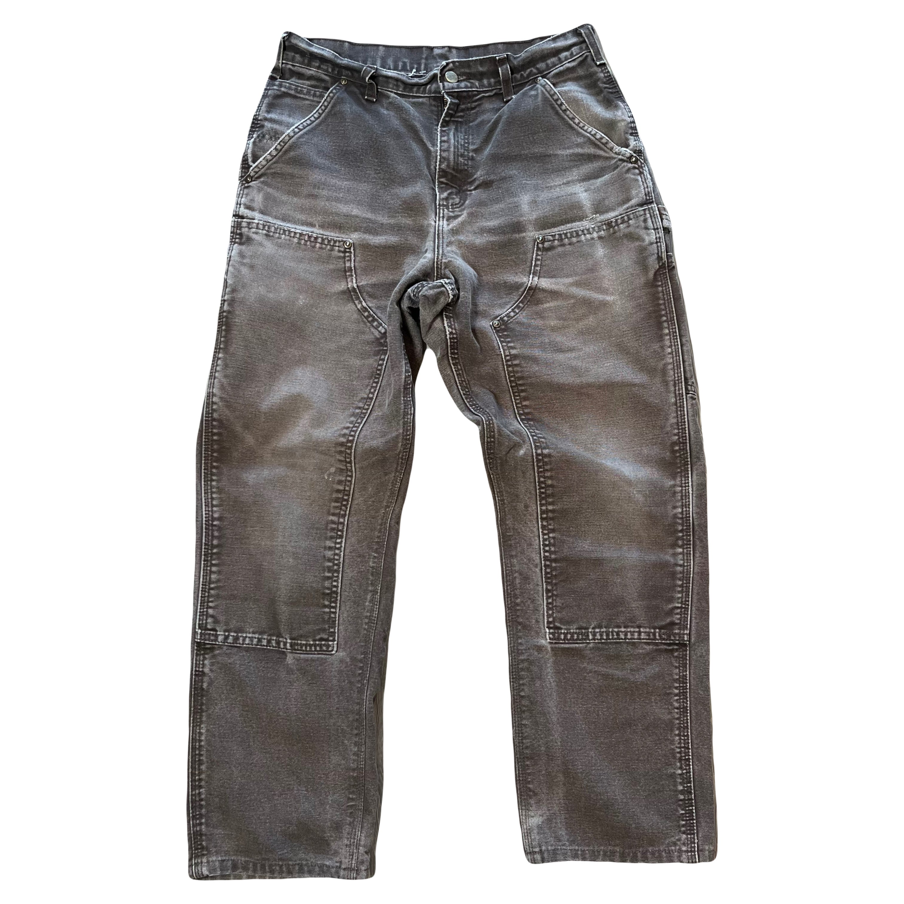 Vintage Carhartt Faded Double Knee Carpenter Denim 30