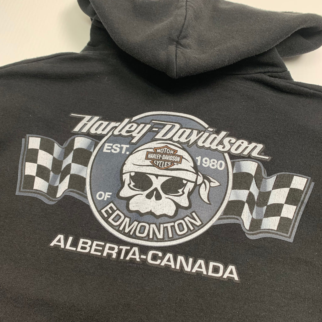 Harley Davidson Flames ZipUp Hoodie M
