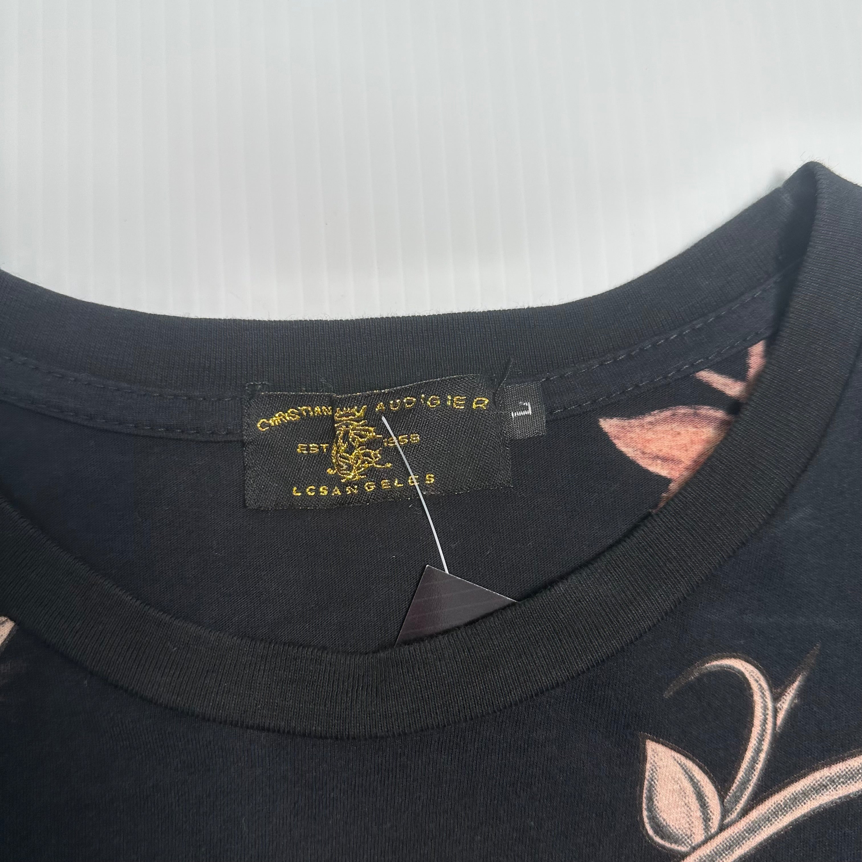 Y2K Christian Audigier 1958 AOP Tee L
