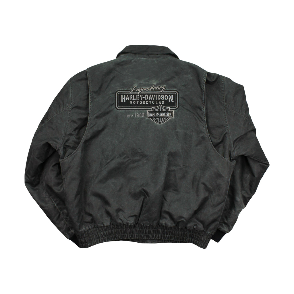 Vintage Harley Davidson Motorcycles Bomber Jacket XL