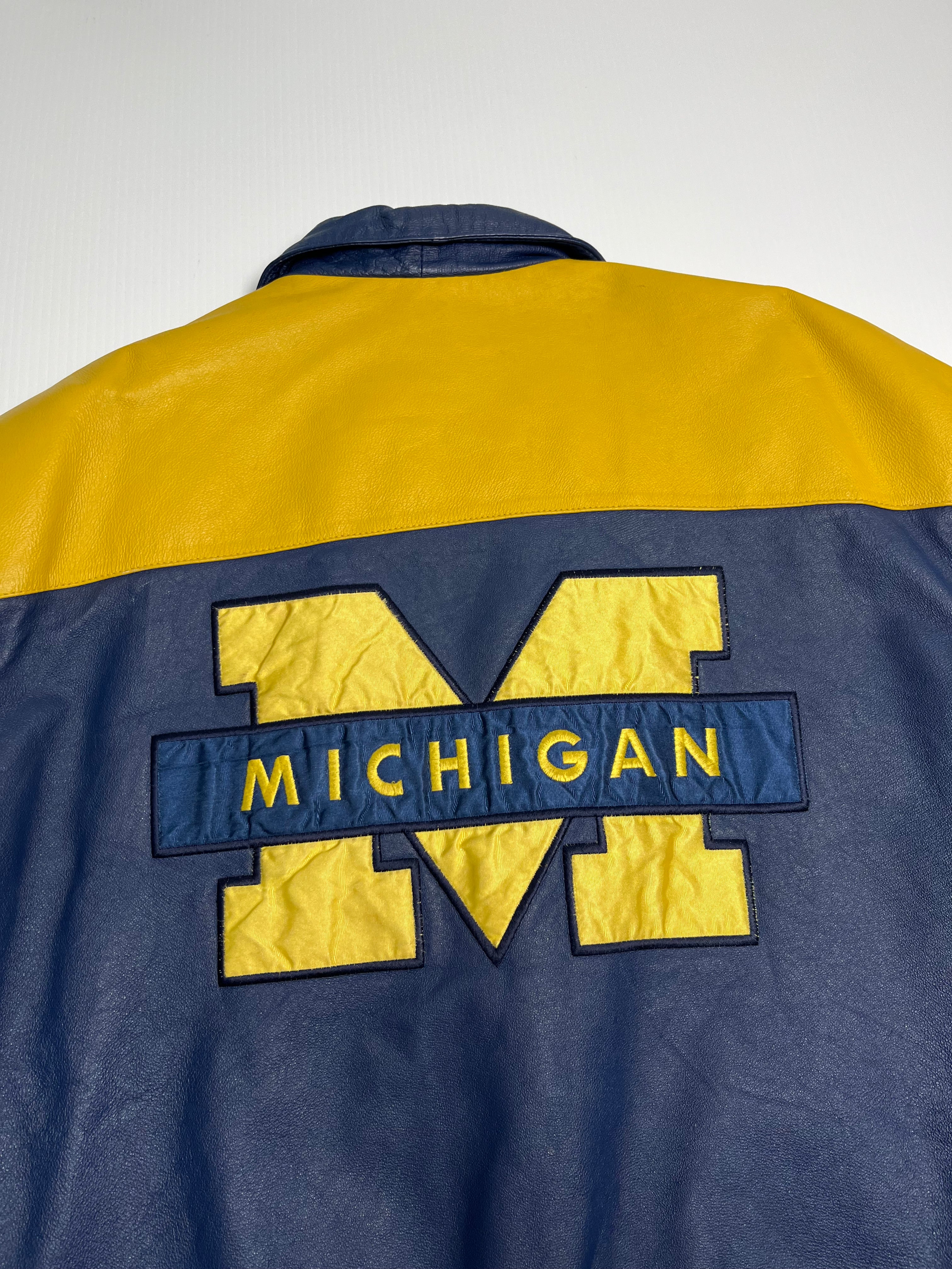 Vintage Michigan University Leather Jacket L