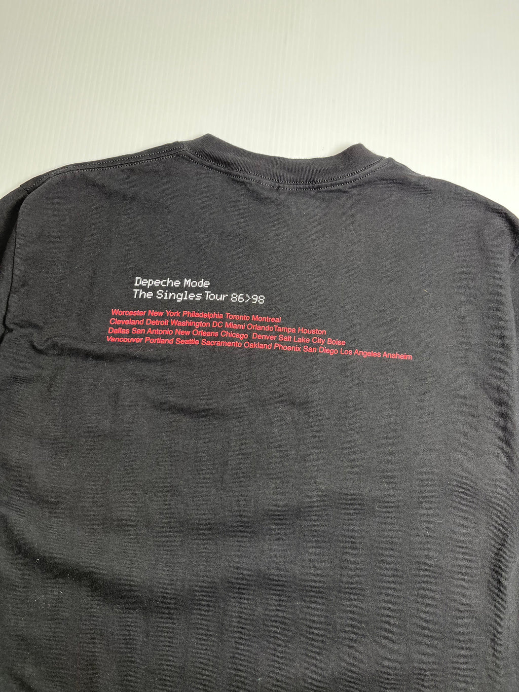 1998 Depeche Mode The Singles Tour Tee L