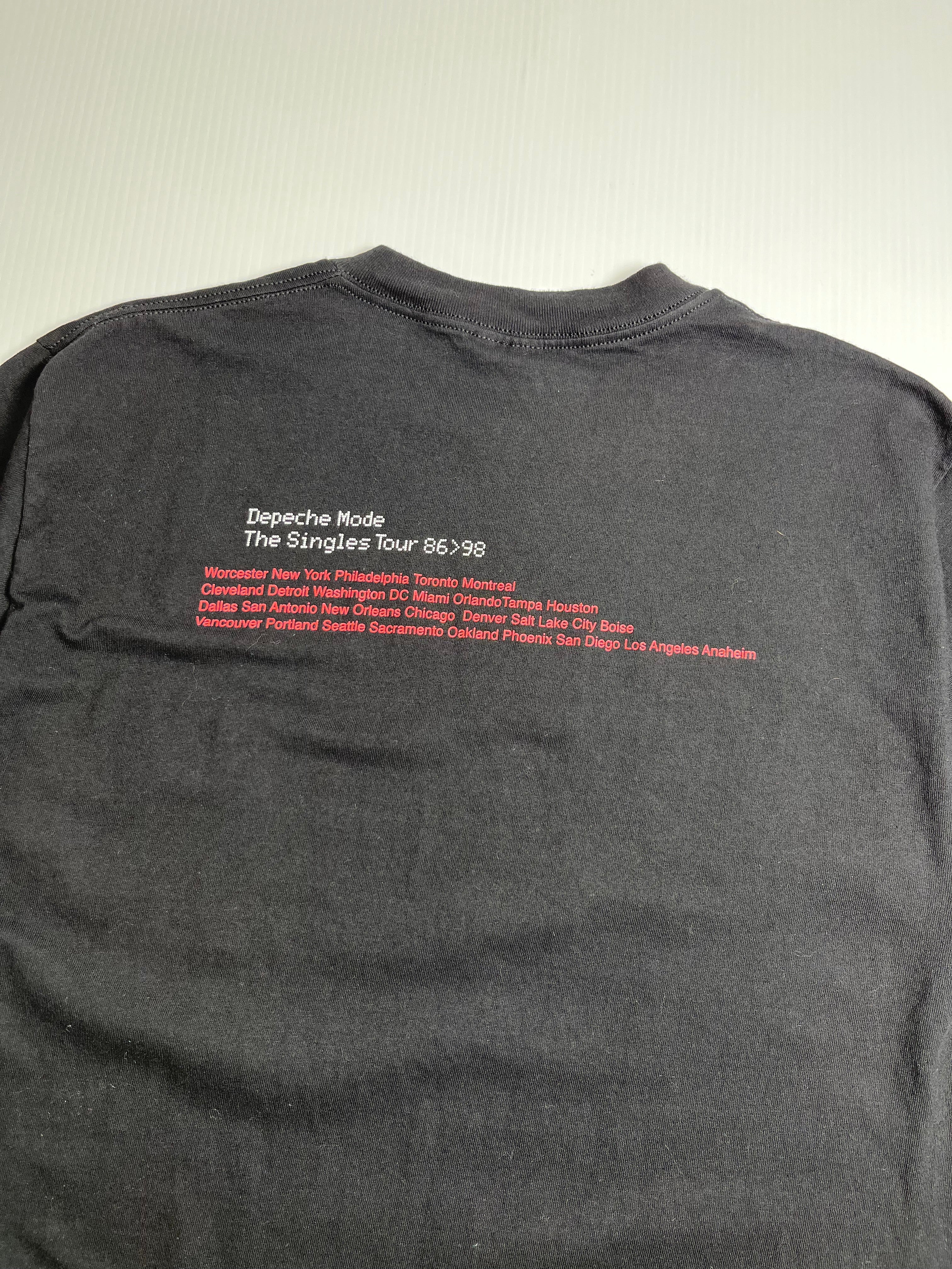 1998 Depeche Mode The Singles Tour Tee L