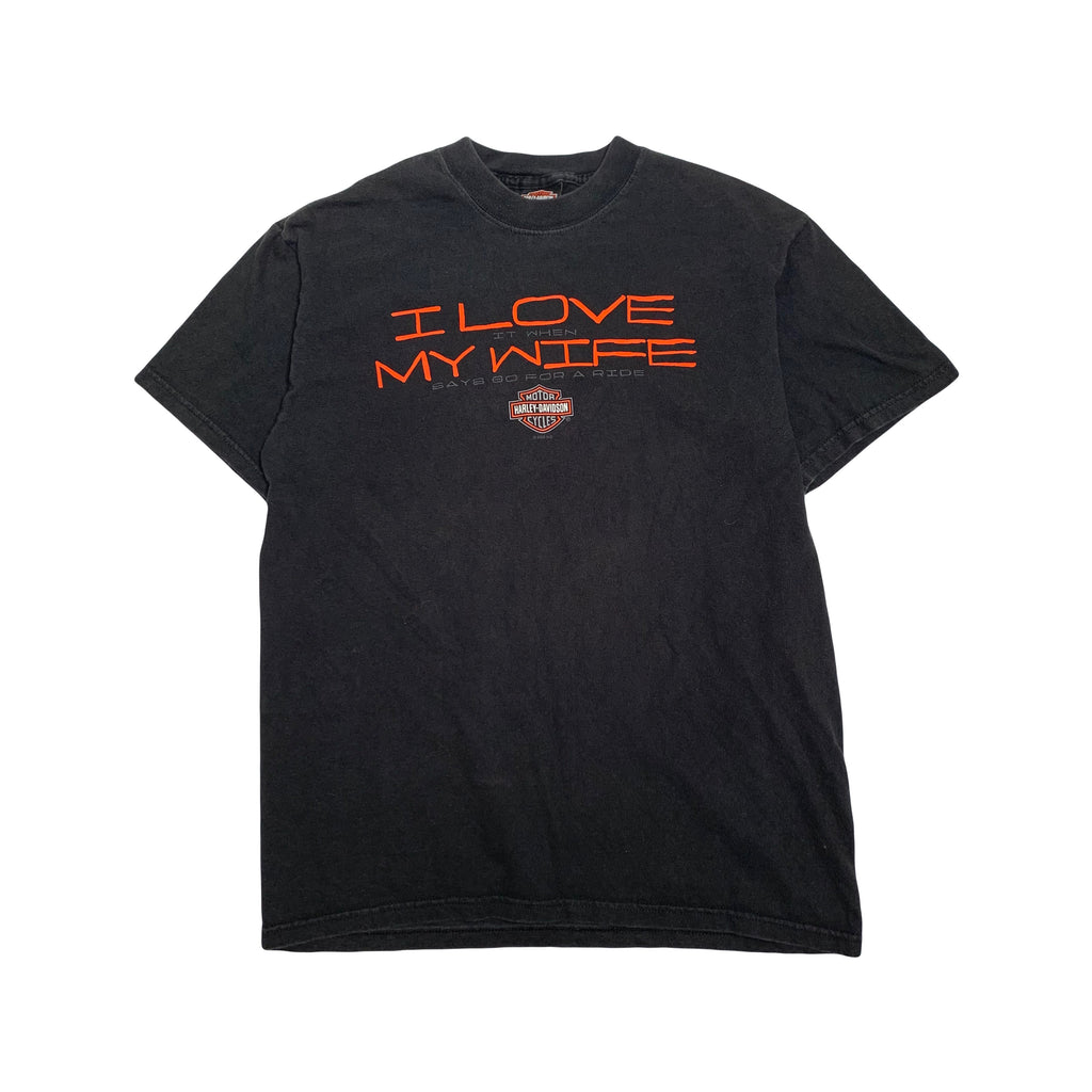 Harley Davidson I Love My Wife Wyoming Tee M