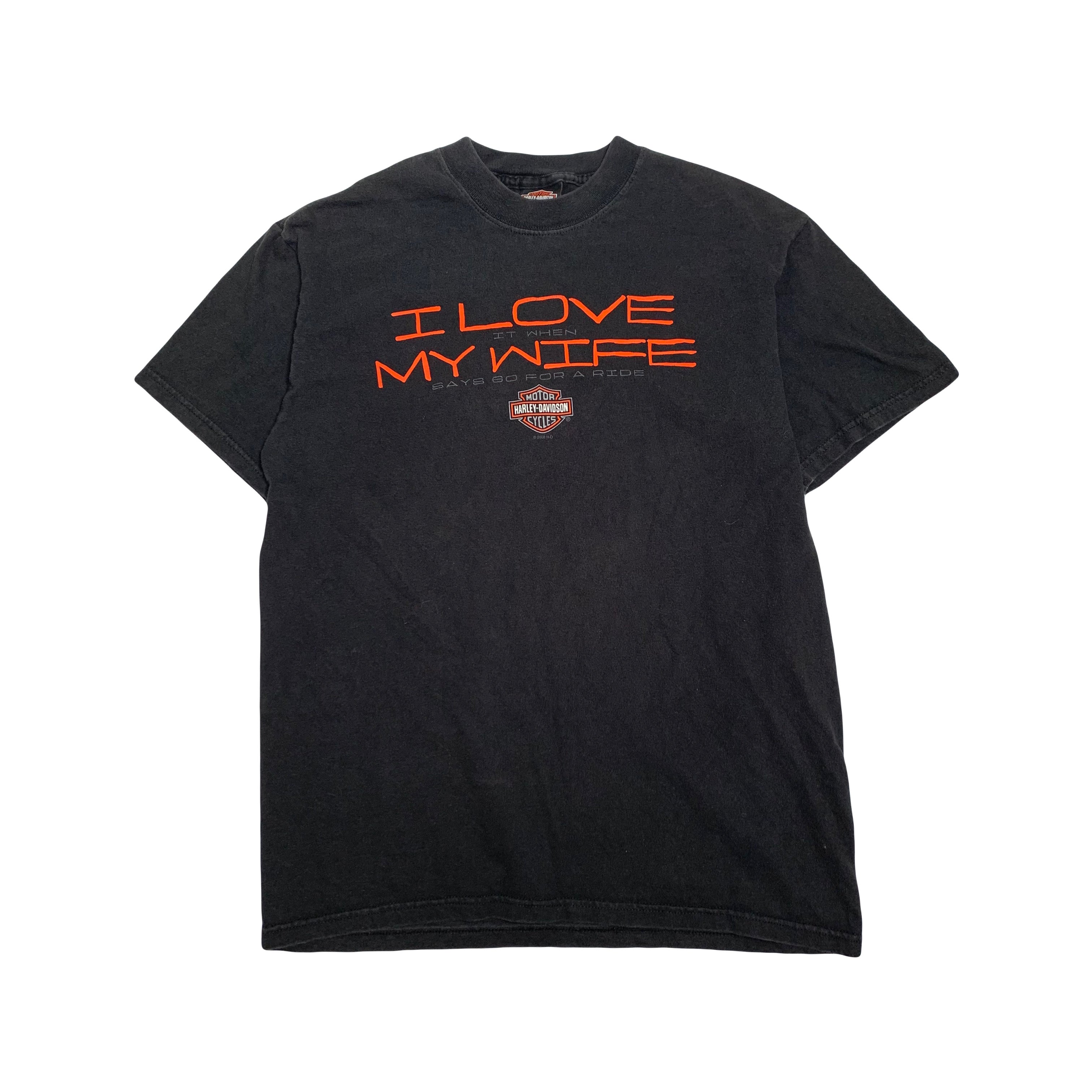 Harley Davidson I Love My Wife Wyoming Tee M