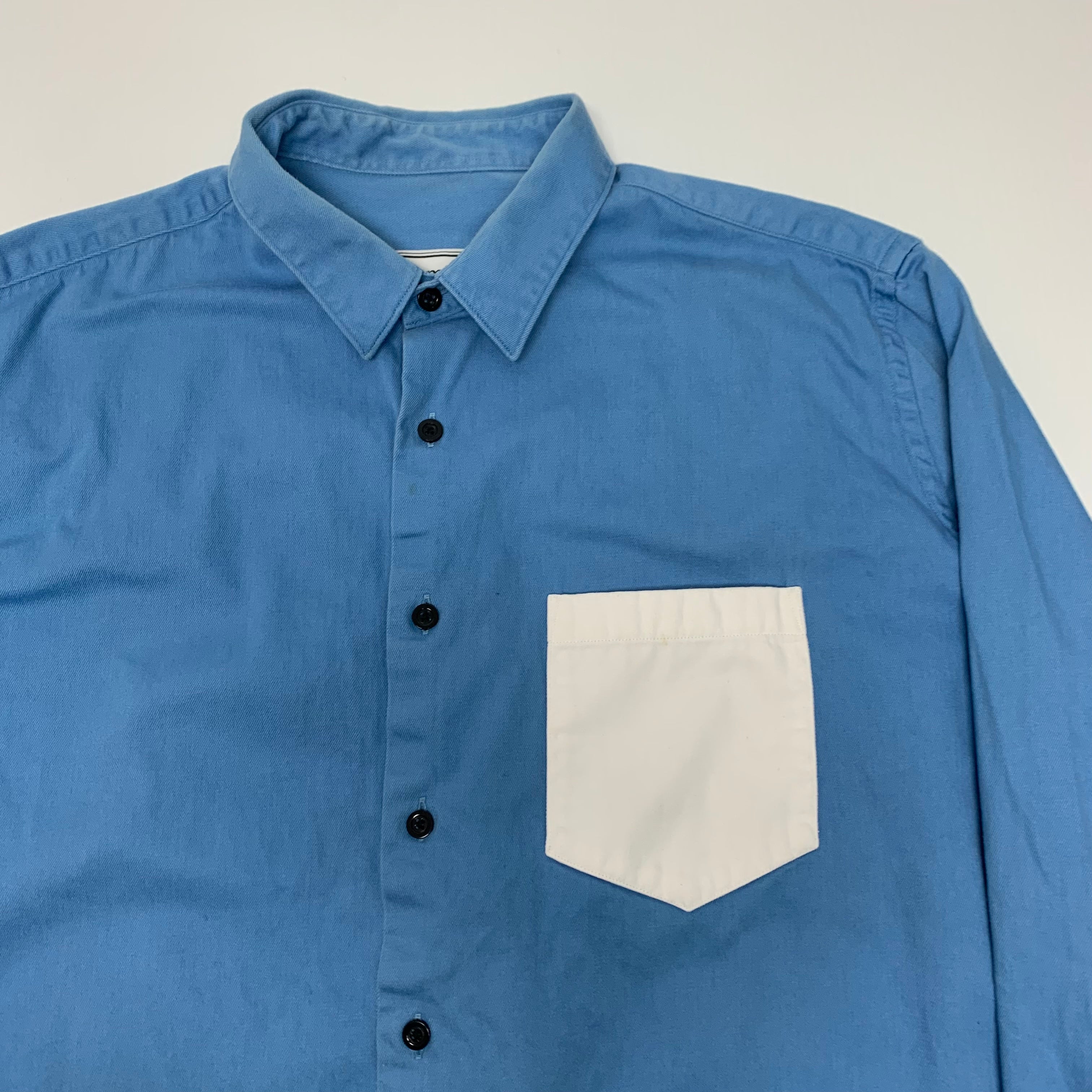 Ami Blue Button Up XL
