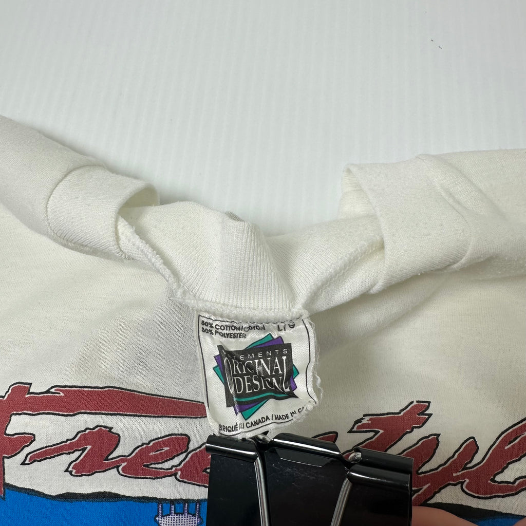 1996 Freestyle Roller Skating Cat Graphic Tee L