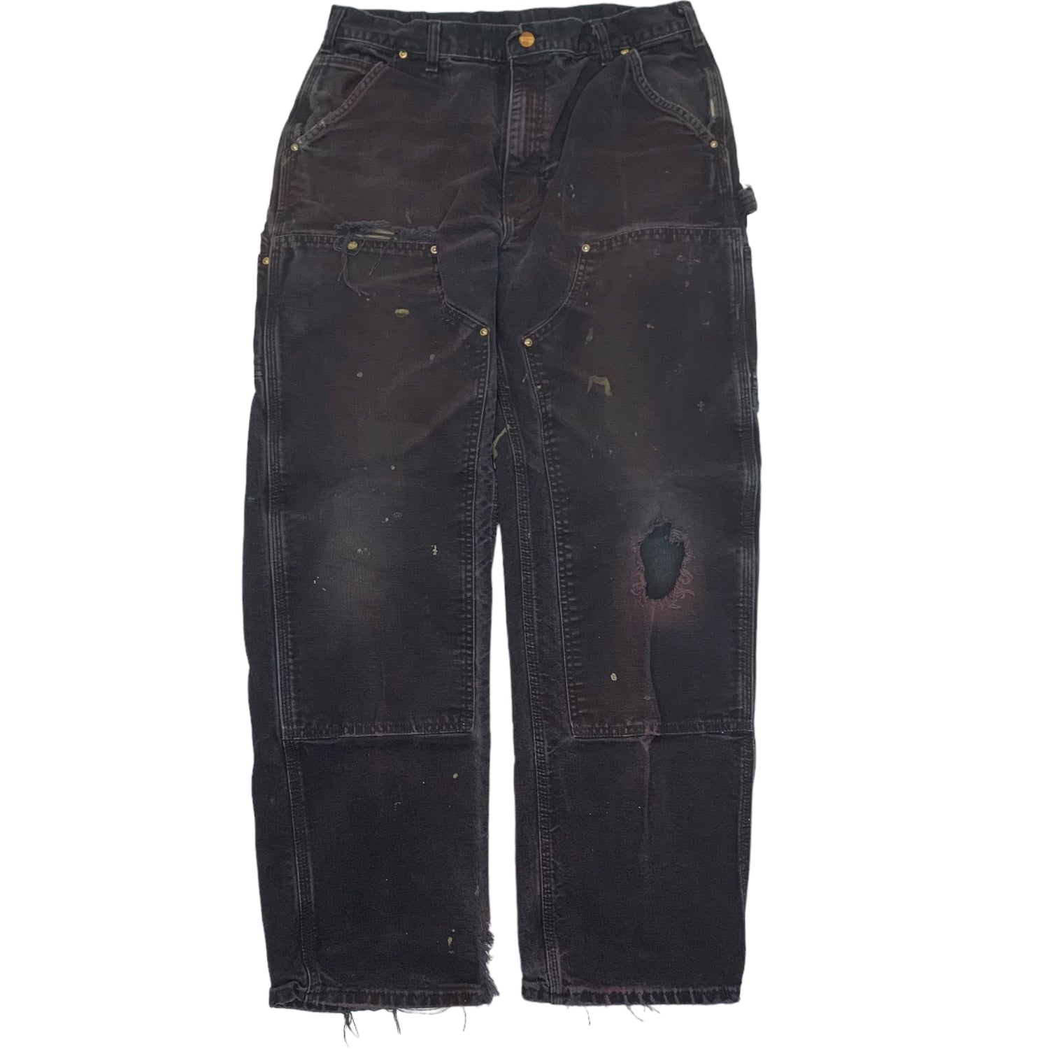 Carhartt Black Double Knee Denim 34x32 1213