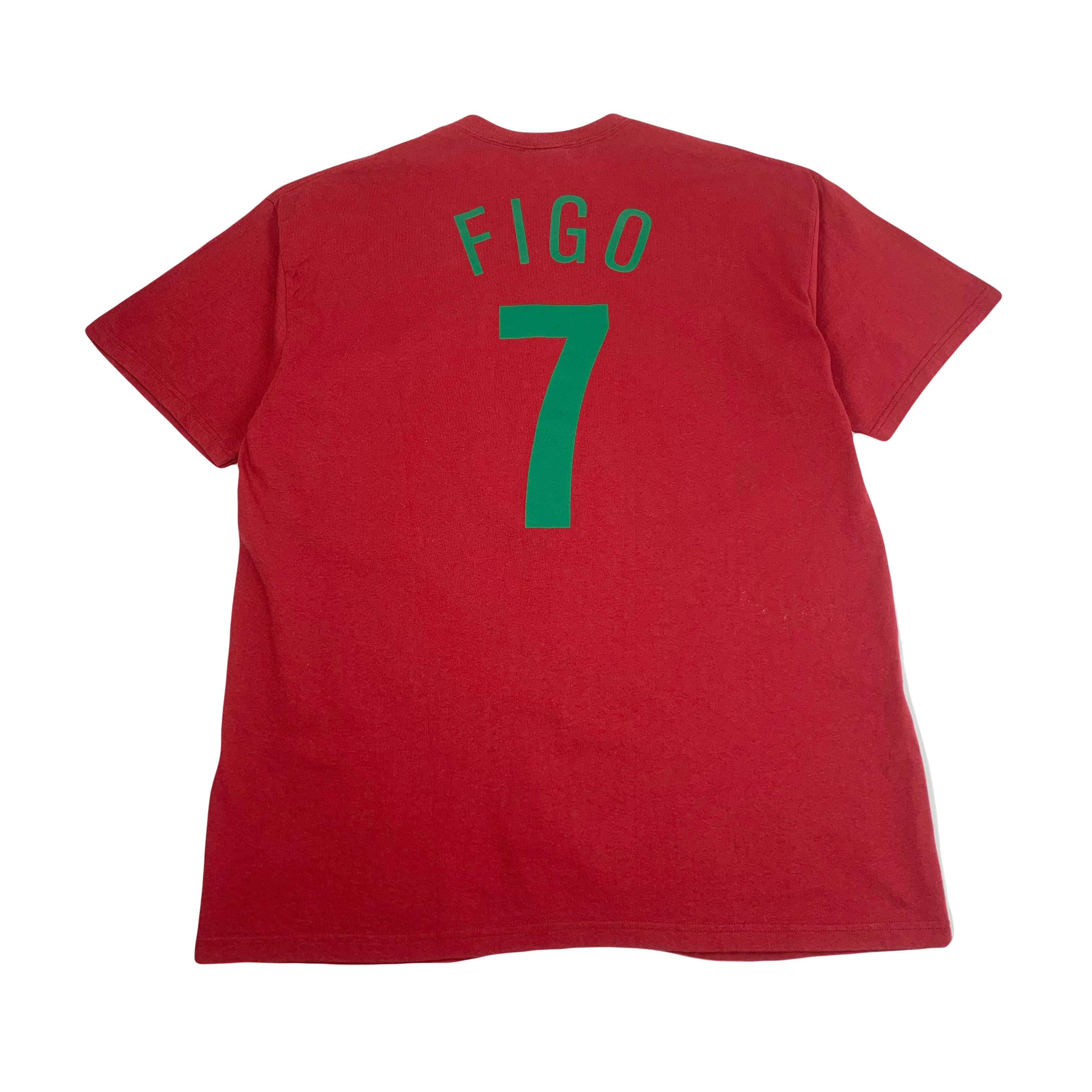 Vintage Nike Portugal Figo #7 Tee XL