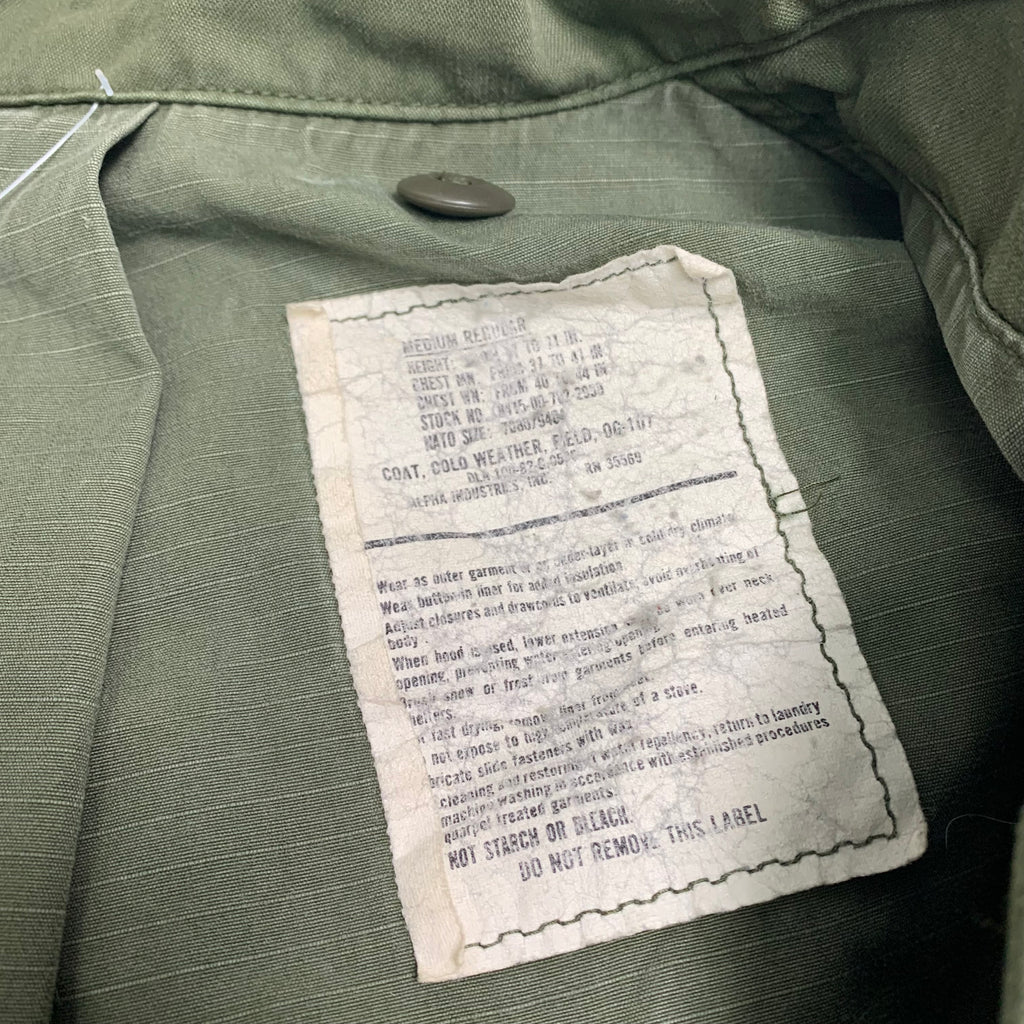 Vintage Military Cold Weather Field Coat (L)