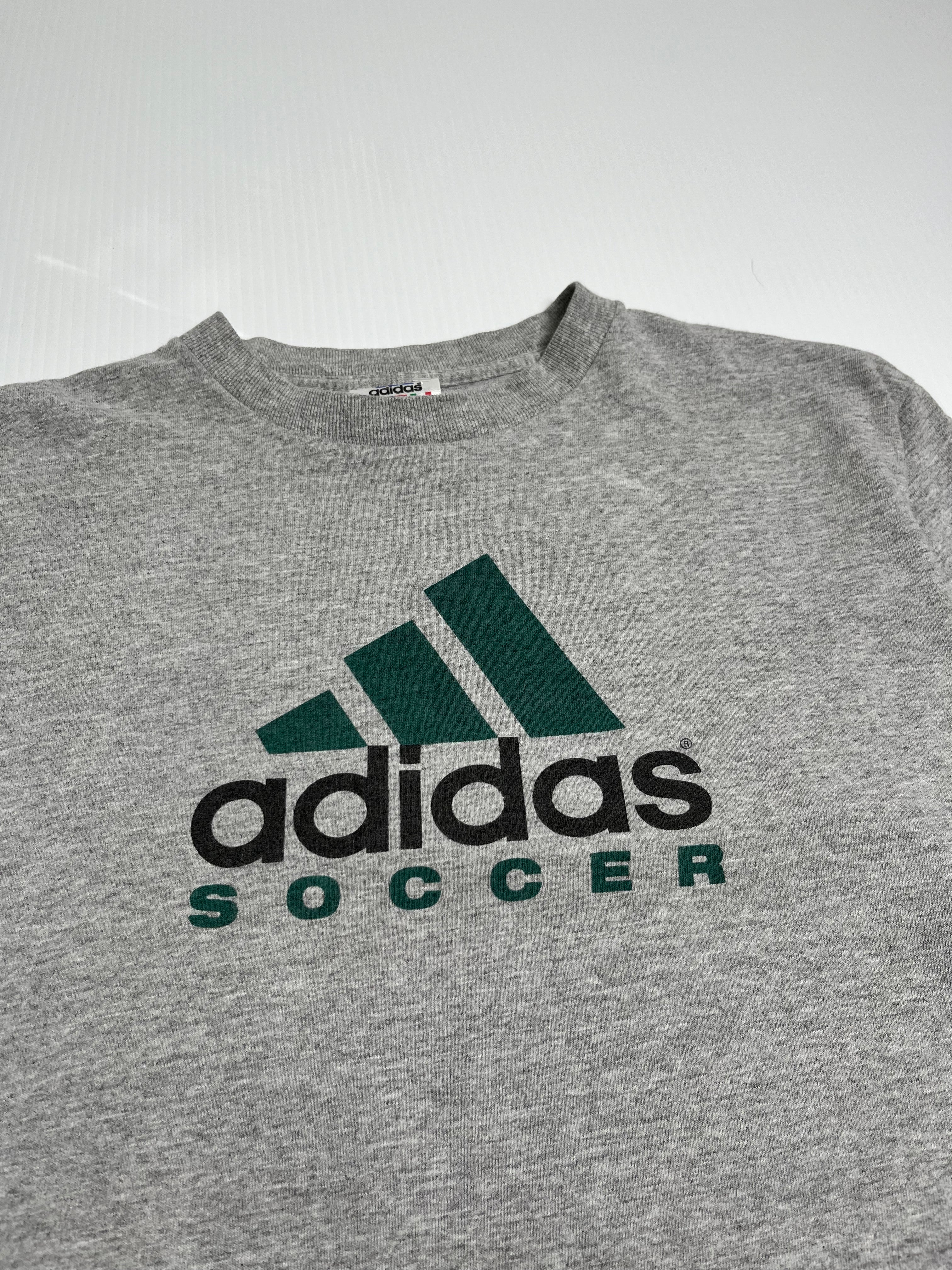 90s Adidas Soccer Graphic Tee XL
