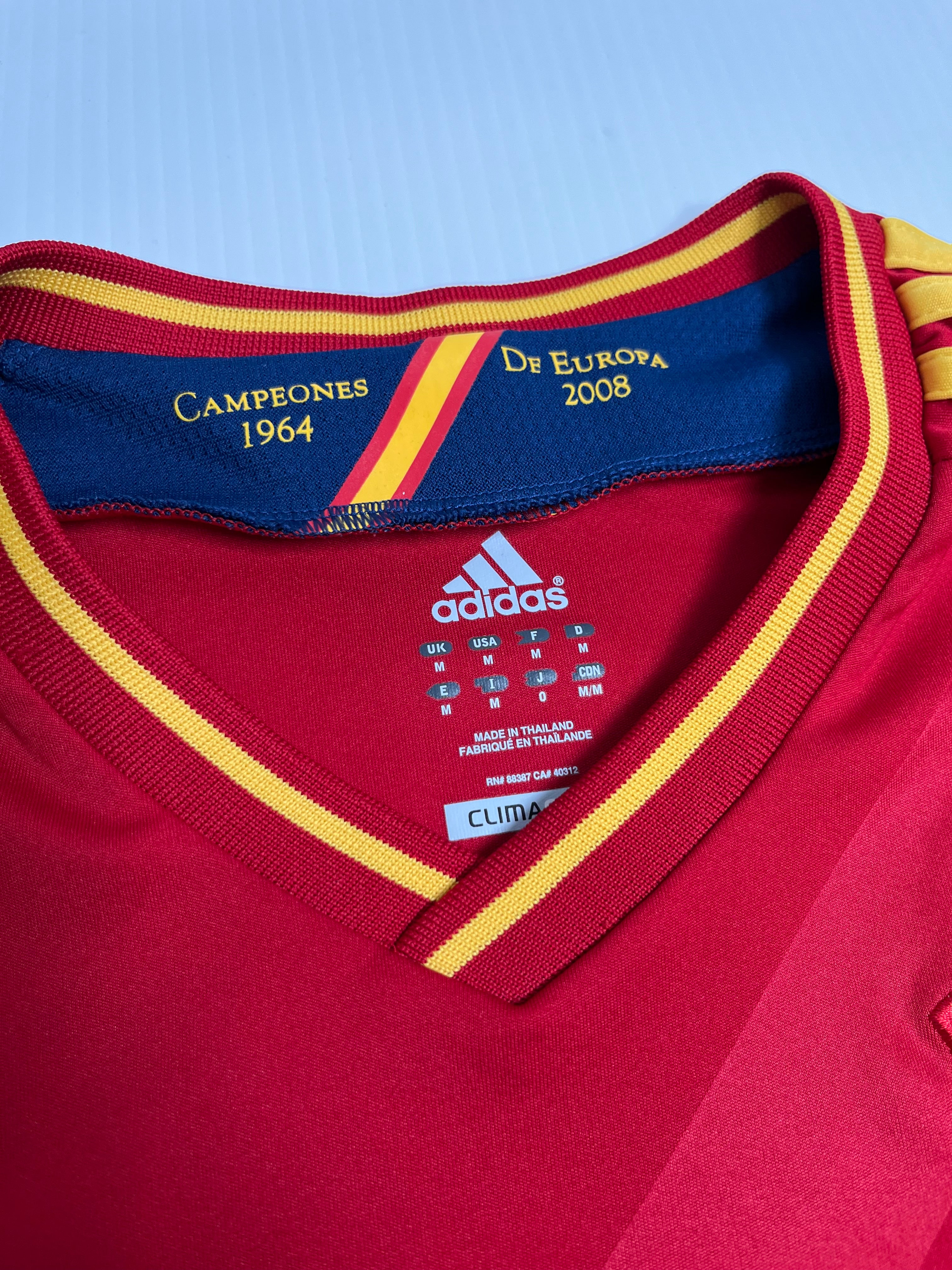 2012 Spain Adidas Home Jersey M