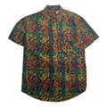 Vintage Pattern Viscose Short Sleeve Button Up Shirt M