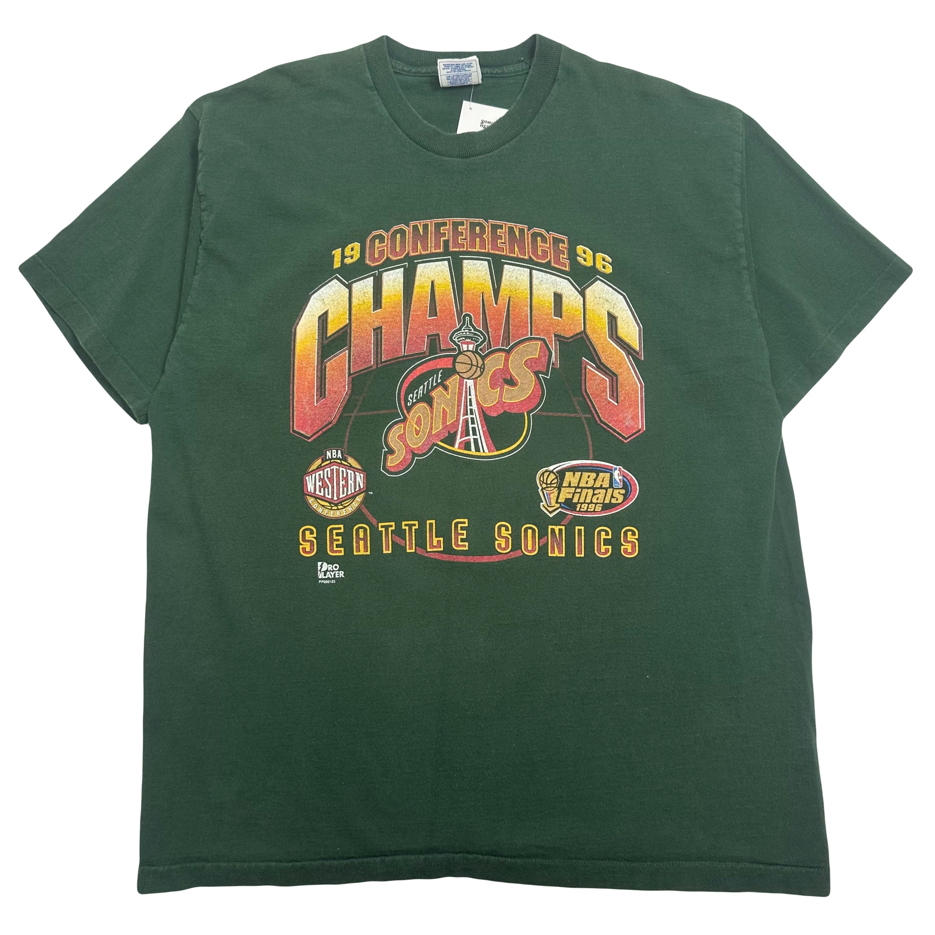 1996 Seattle Sonics Conference Champs Tee XL