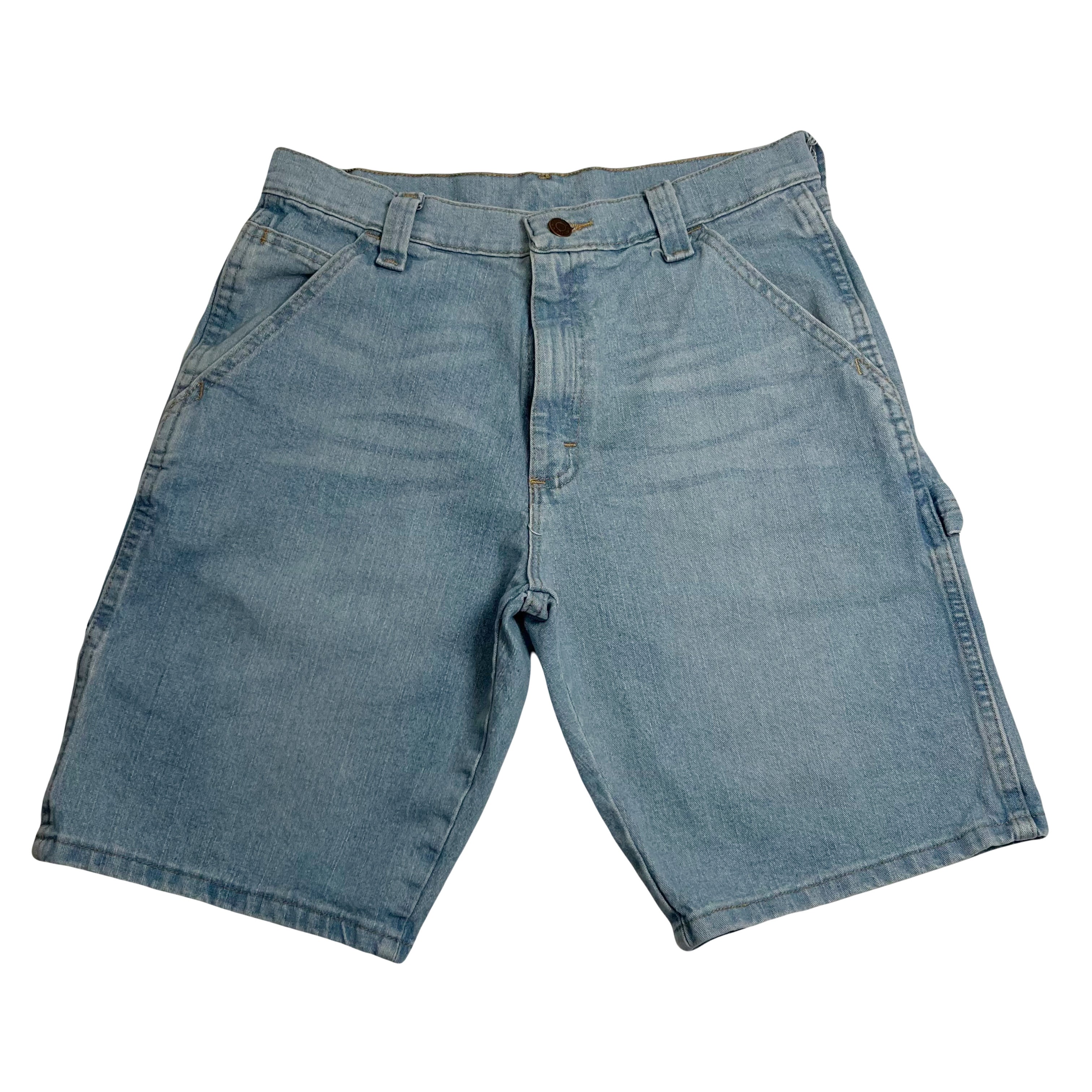 Vintage Wrangler Light Wash Denim Carpenter Shorts 30