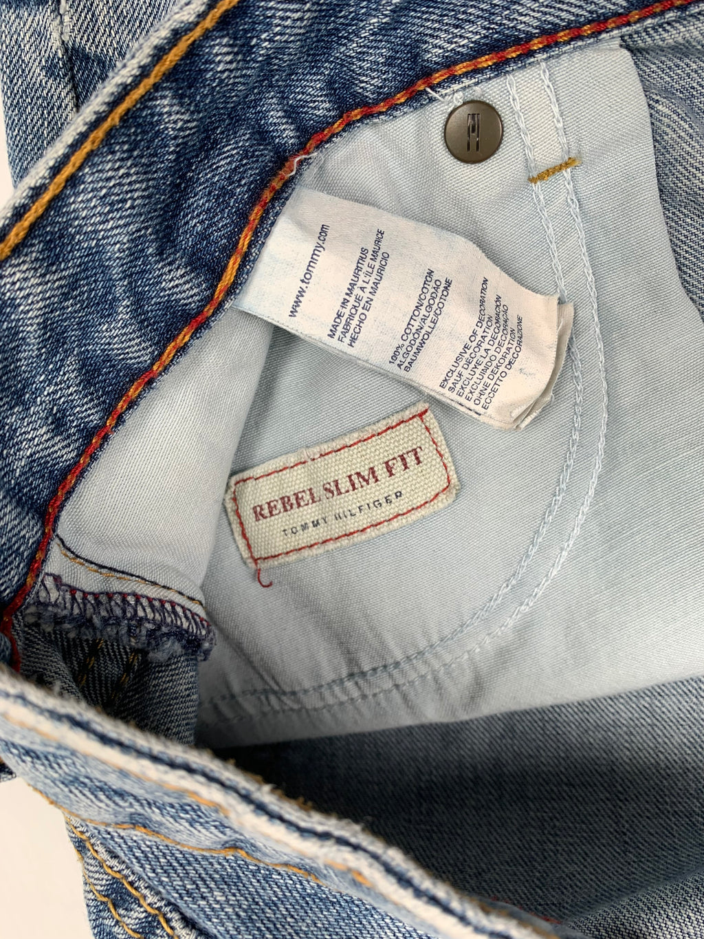 Tommy Hilfiger Distressed Denim Shorts 38