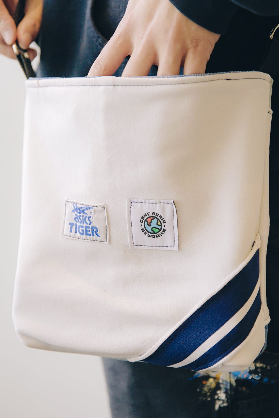 Rework Asics Tiger x Denim Side Bag