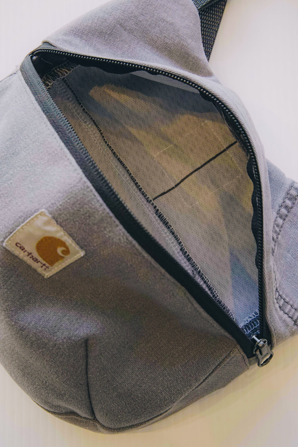 Rework Carhartt Denim Saddle Bag