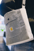 Rework Carhartt Pinstripe Adjustable Cross Body Bag
