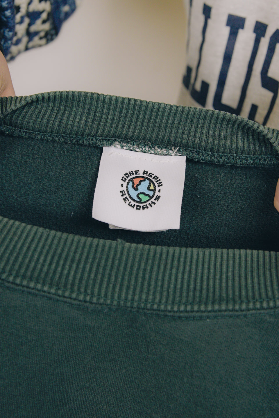 Rework Vintage Sweatshirt Knit Mashup Cropped XXL