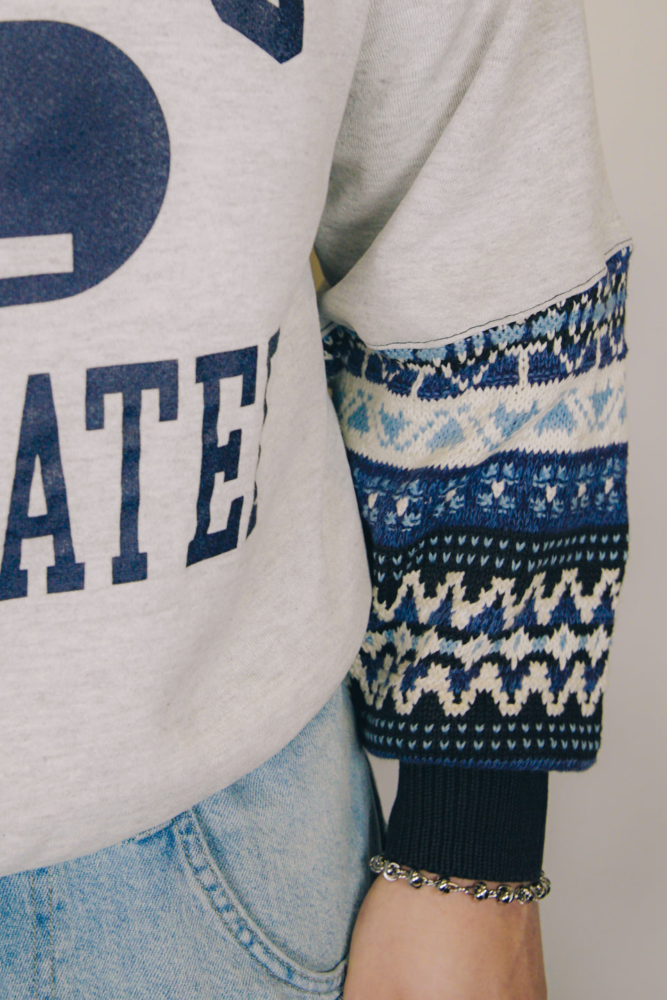 Rework Sports Illustrated Knit Mashup Sweatshirt XL