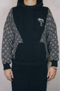 Rework Stussy Cities Knit Mashup Hoodie L