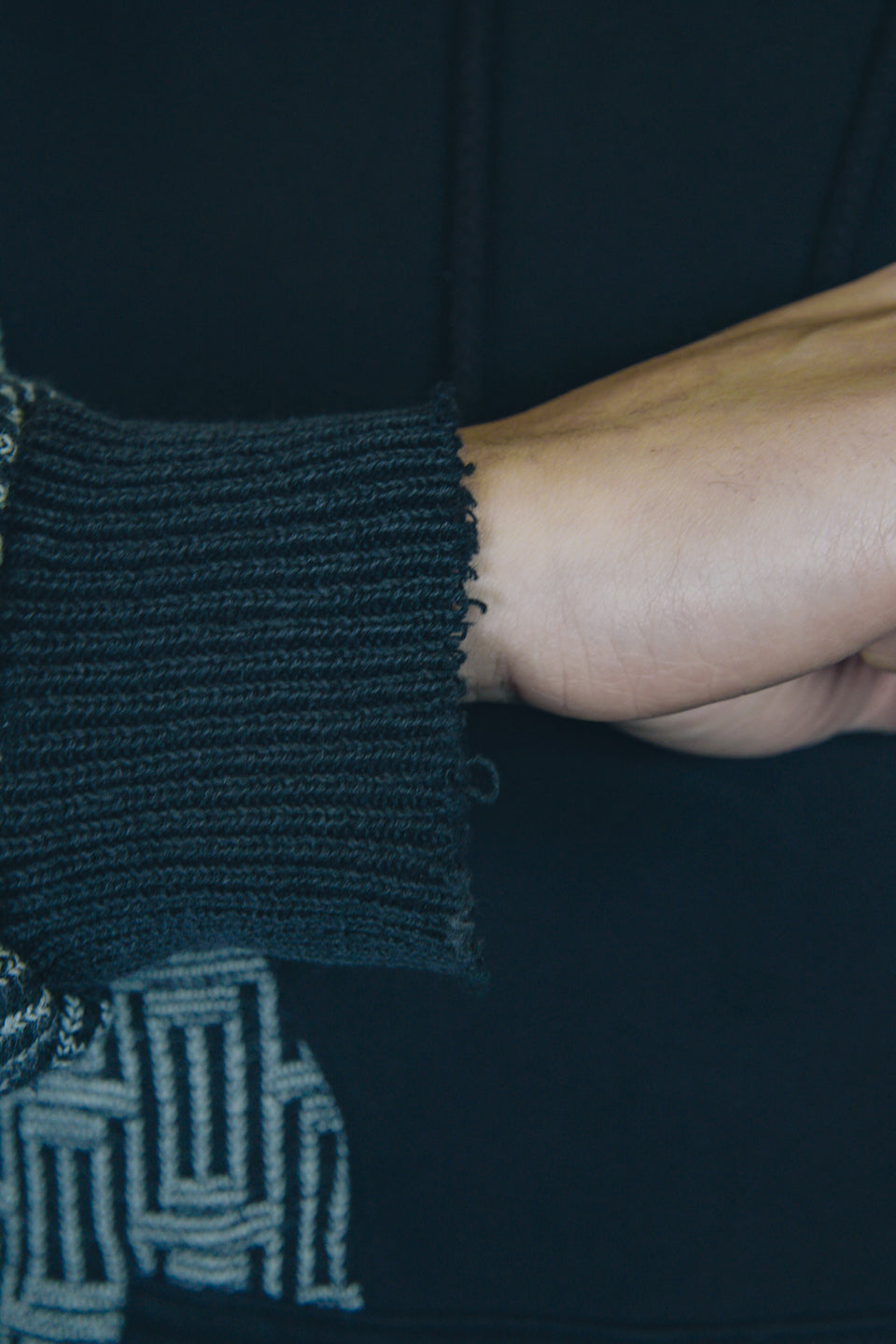 Rework Stussy Cities Knit Mashup Hoodie L