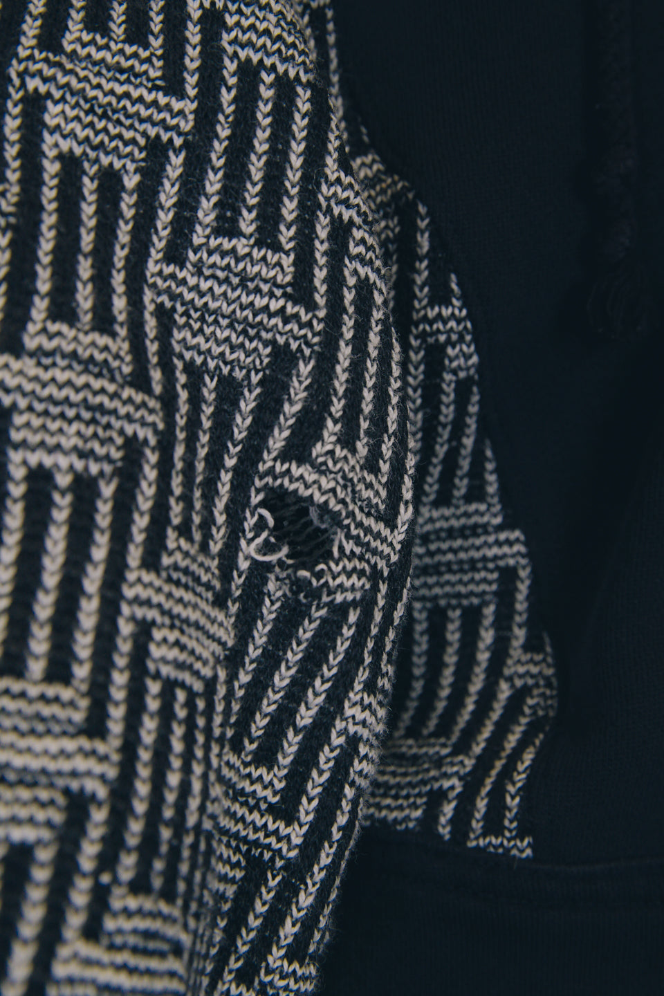 Rework Stussy Cities Knit Mashup Hoodie L