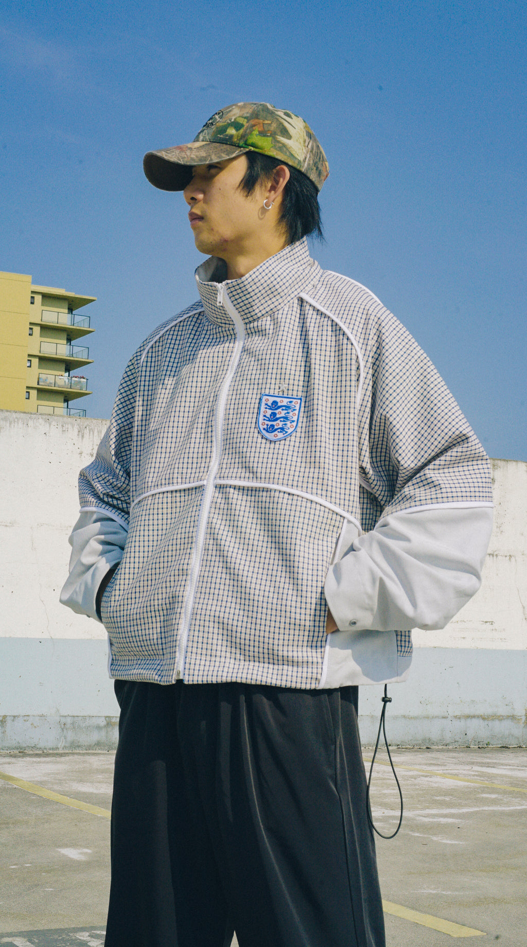 1/1 Custom England Plaid Two Tone Jacket L