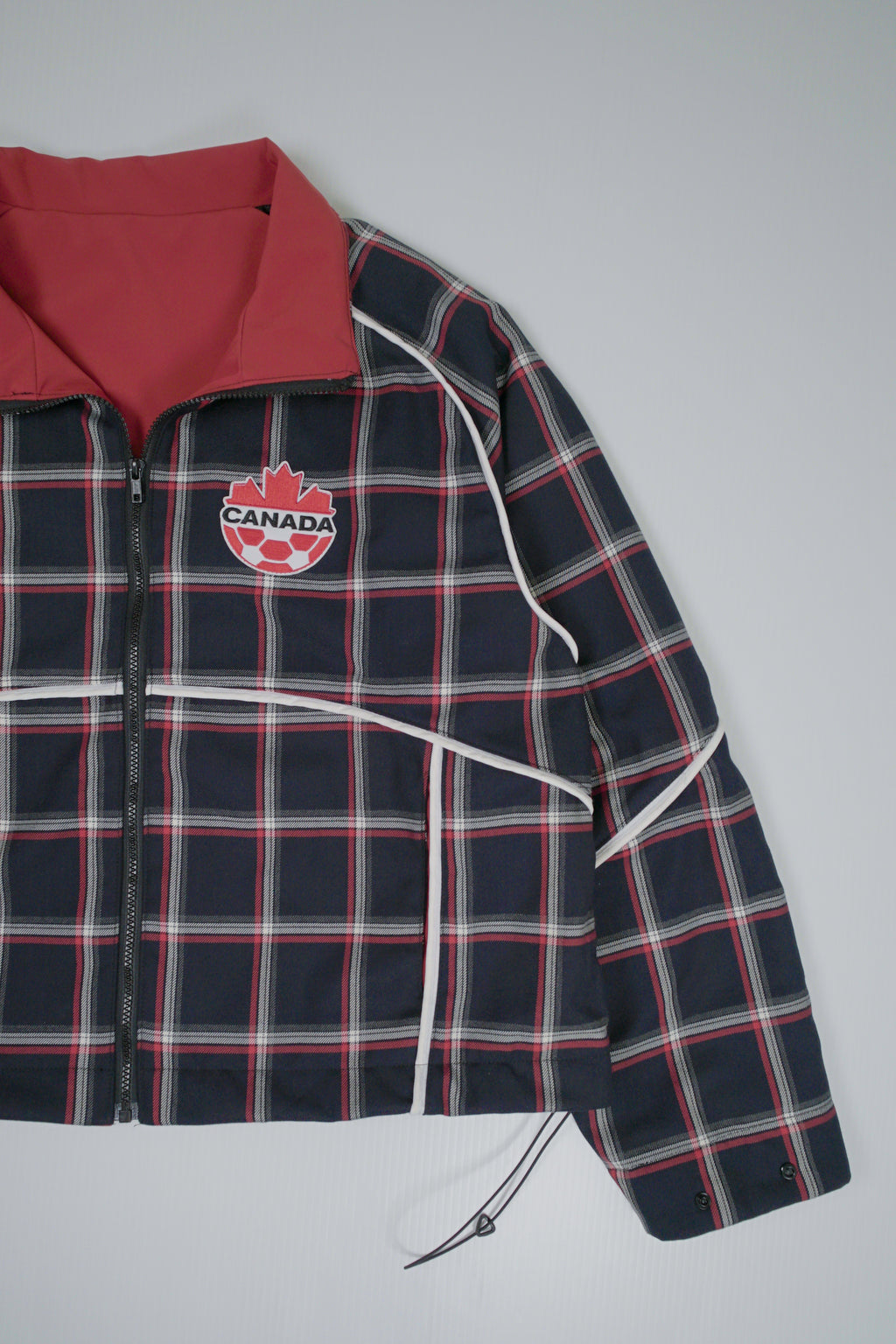 1/1 Custom Canada Soccer Plaid Jacket L