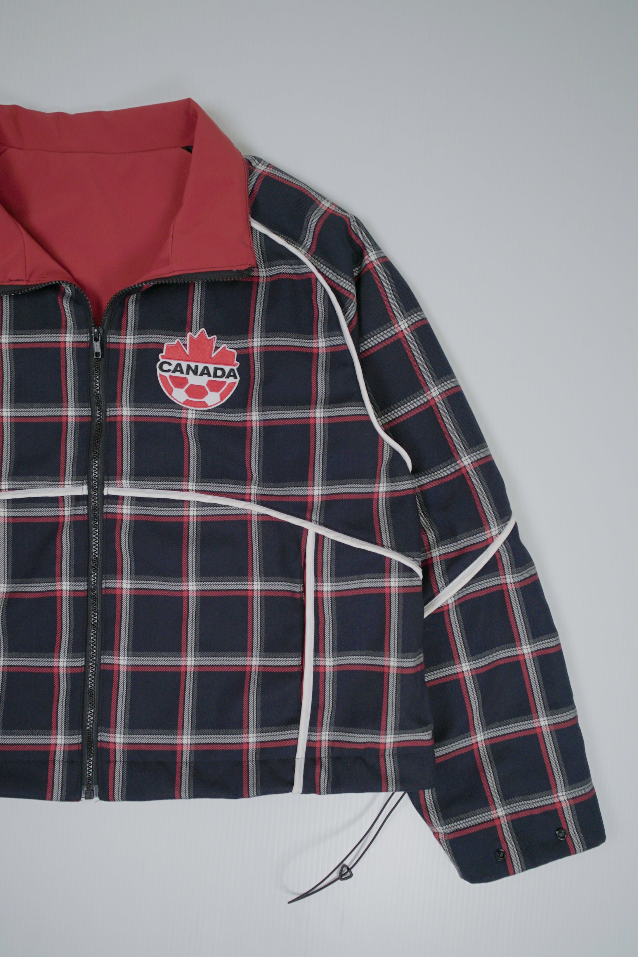 1/1 Custom Canada Soccer Plaid Jacket L