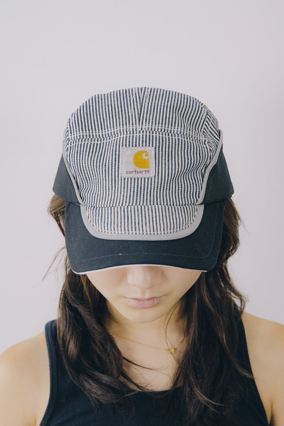 Rework Carhartt Hickory Stripe 5 Panel Hat