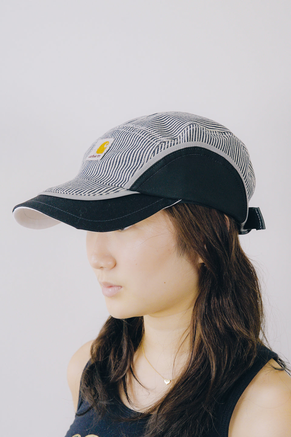 Rework Carhartt Hickory Stripe 5 Panel Hat