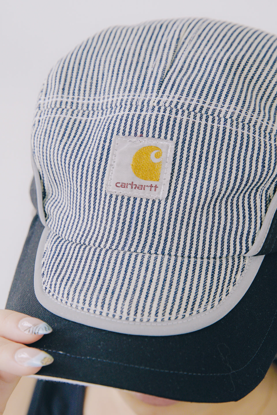 Rework Carhartt Hickory Stripe 5 Panel Hat
