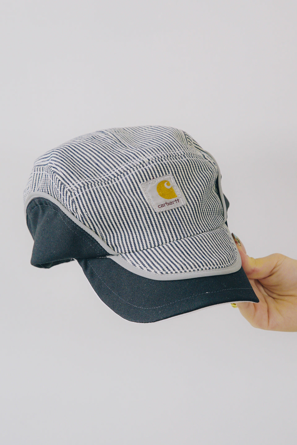 Rework Carhartt Hickory Stripe 5 Panel Hat