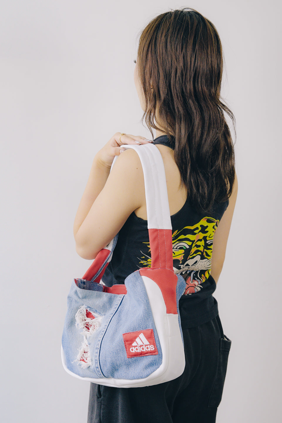 Rework Arsenal FC Adidas Denim Shoulder Bag