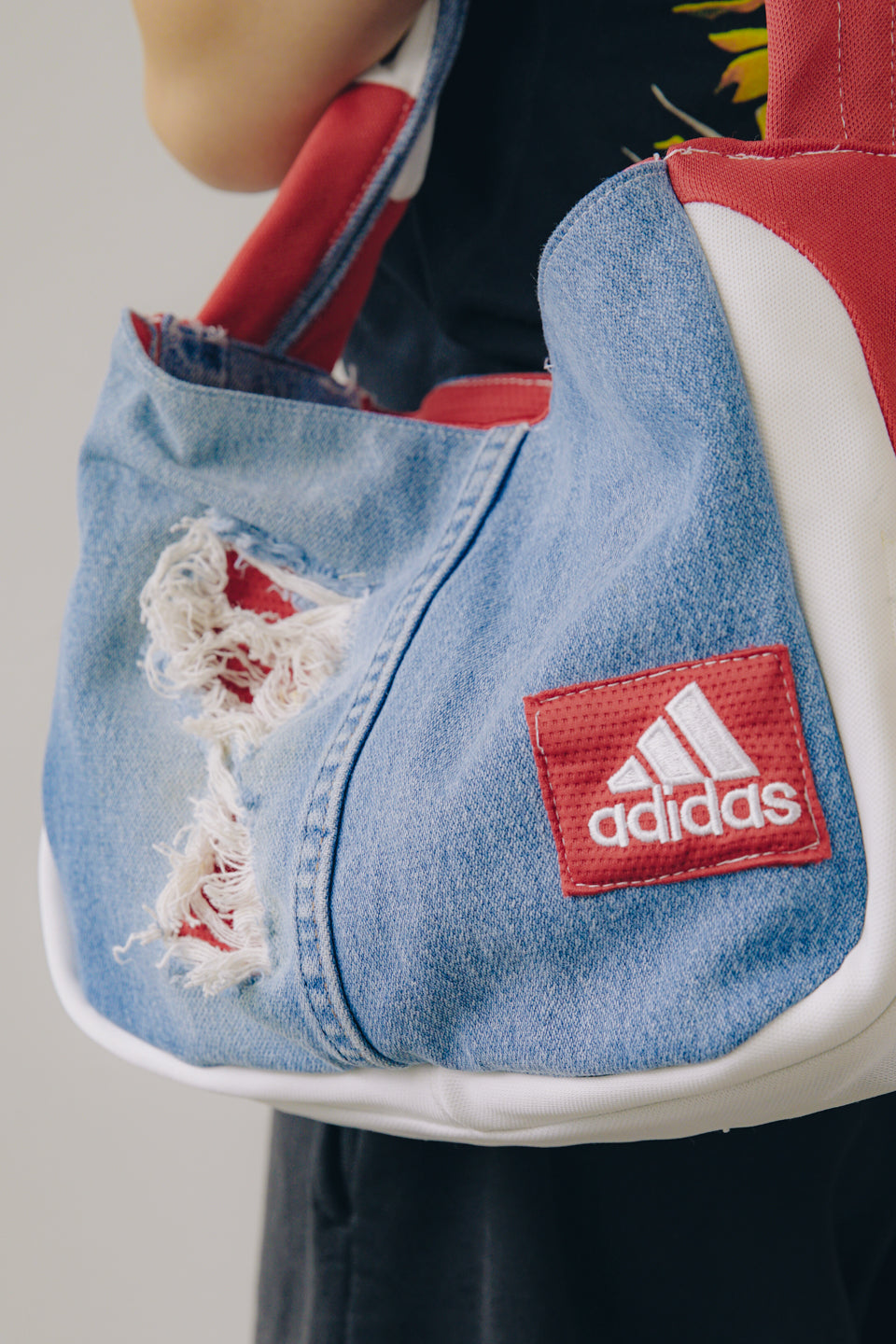 Rework Arsenal FC Adidas Denim Shoulder Bag