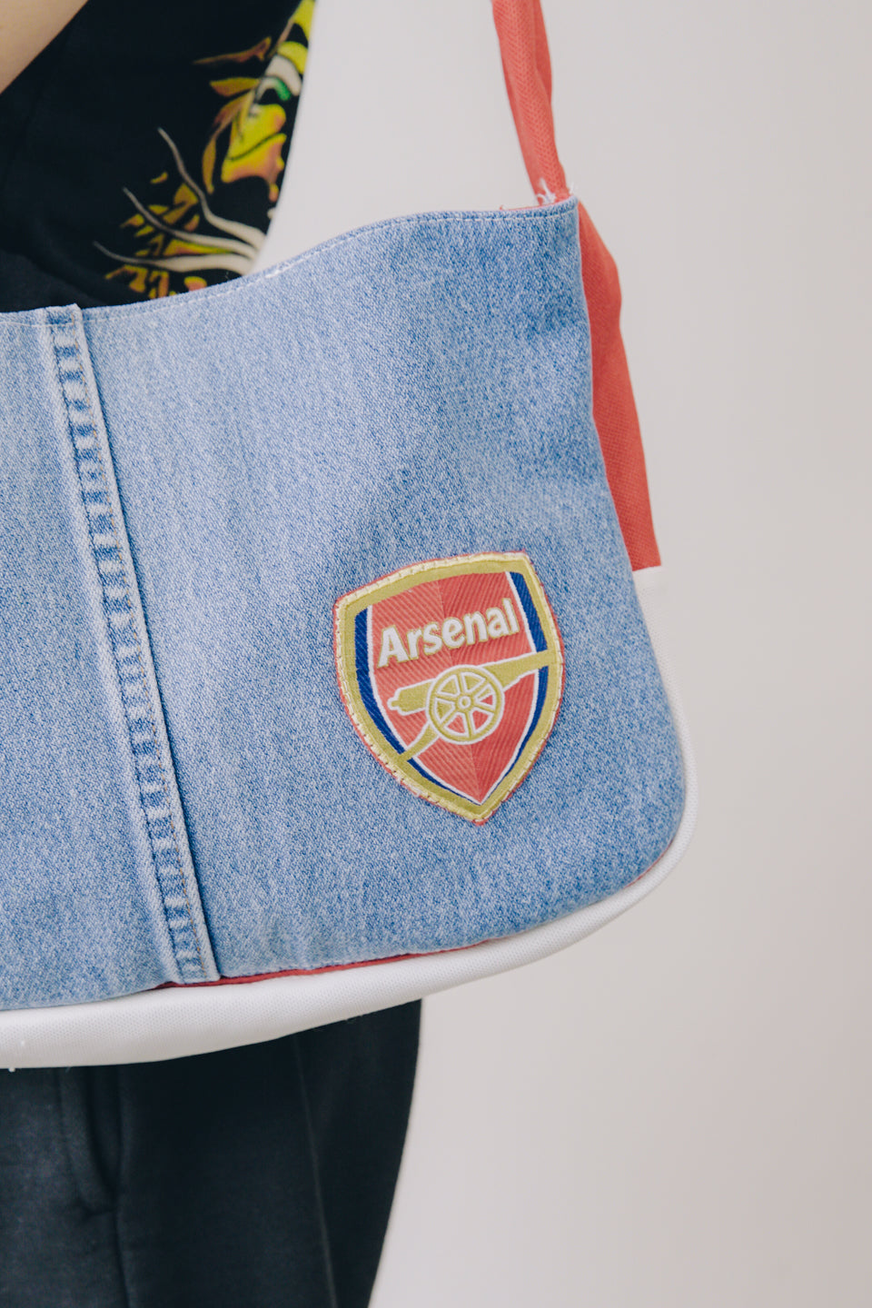 Rework Arsenal FC Adidas Denim Shoulder Bag