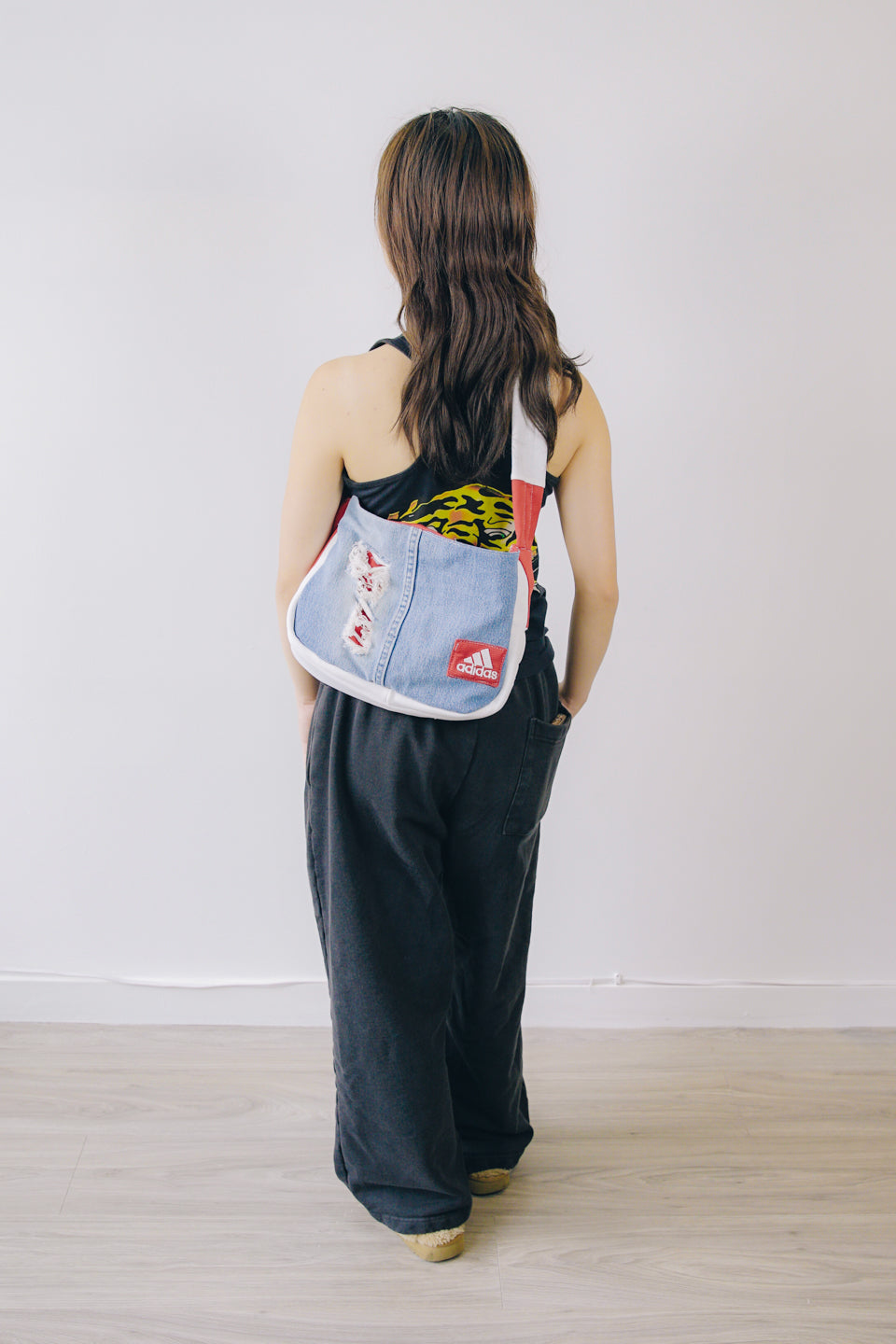 Rework Arsenal FC Adidas Denim Shoulder Bag