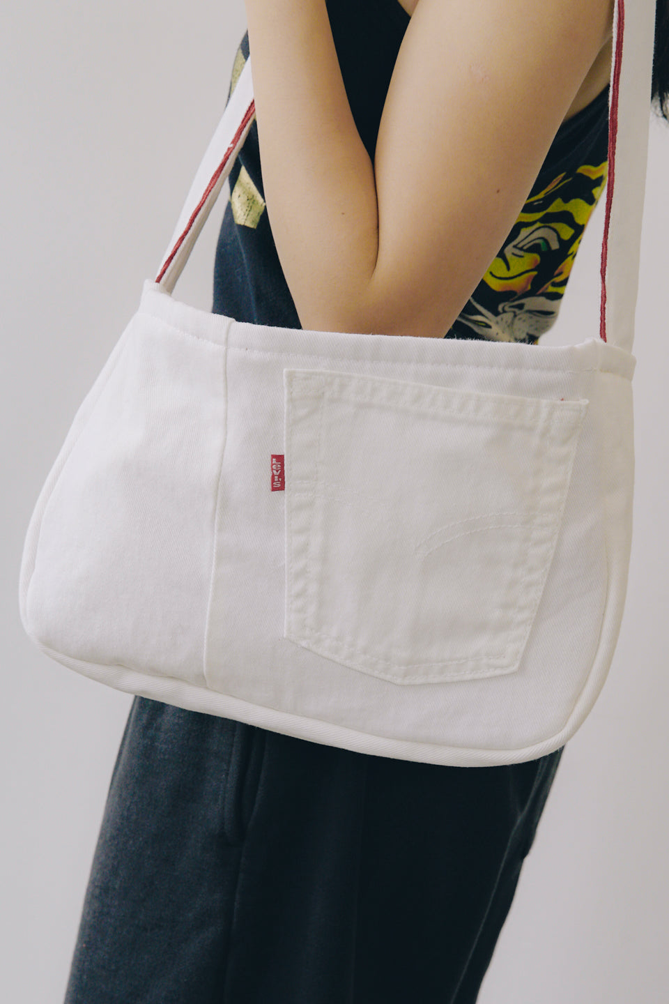 Rework Vintage Levi's Red Tab Denim Shoulder Bag