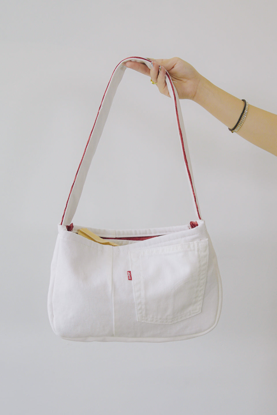 Rework Vintage Levi's Red Tab Denim Shoulder Bag