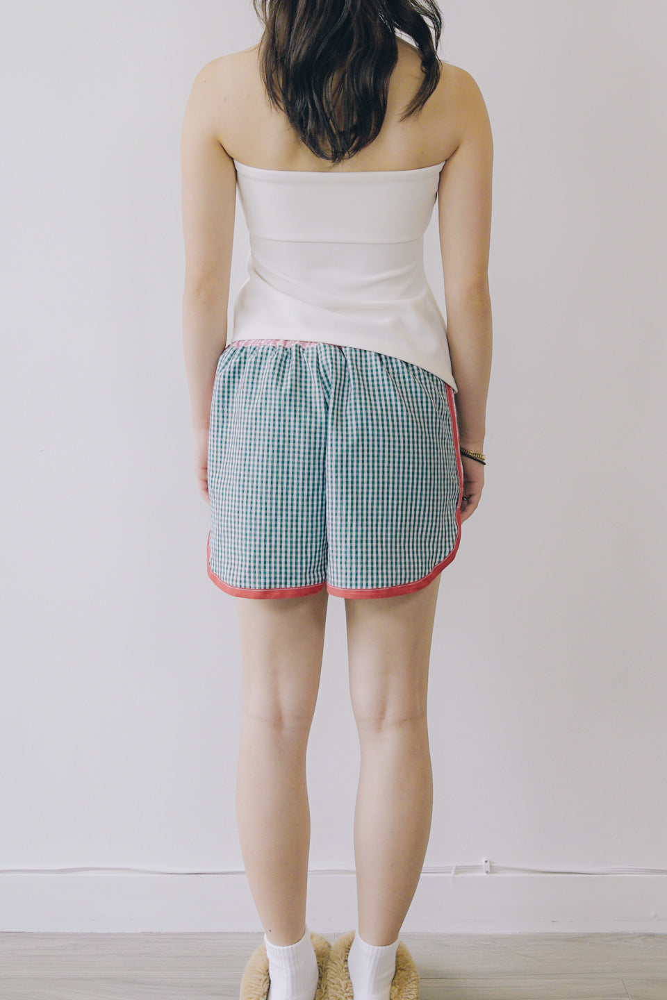Rework Gingham Two Tone Boxer Shorts