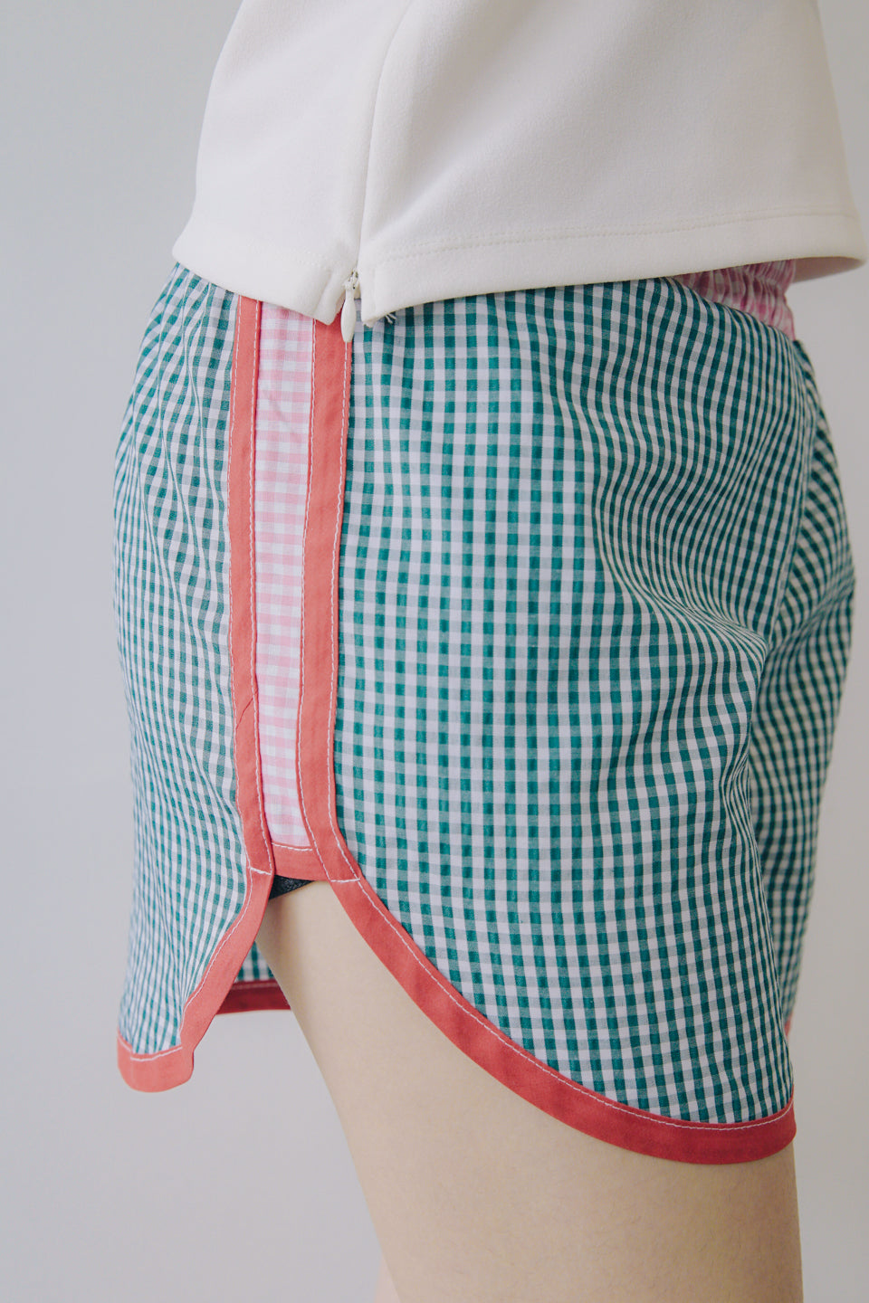 Rework Gingham Two Tone Boxer Shorts