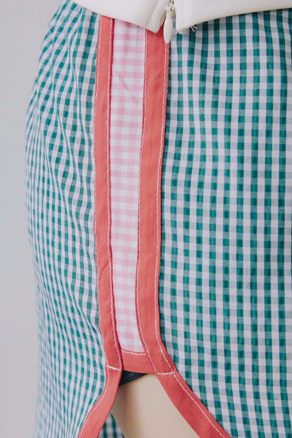 Rework Gingham Two Tone Boxer Shorts