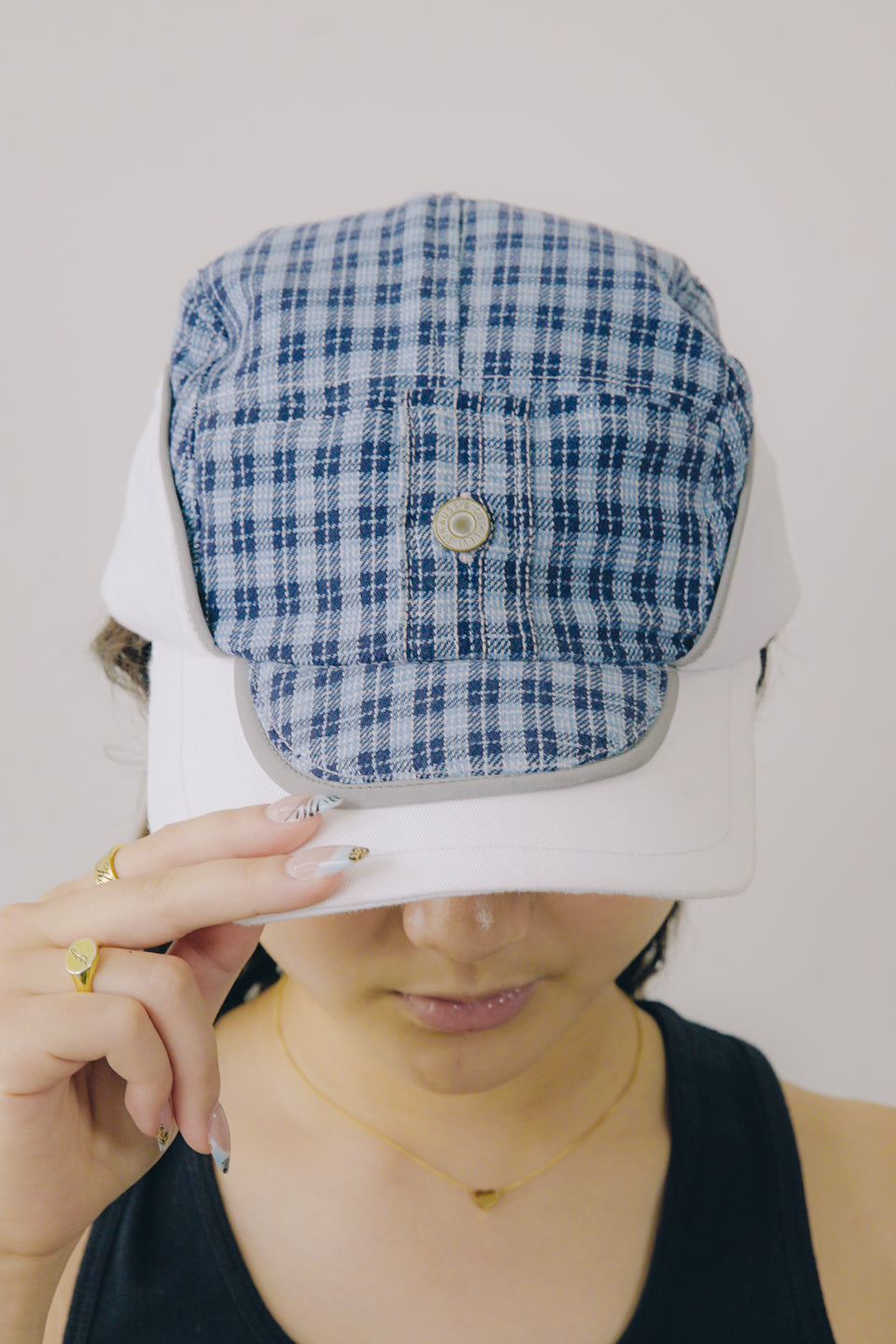 Rework Levi's Flannel Plaid 5 Panel Hat