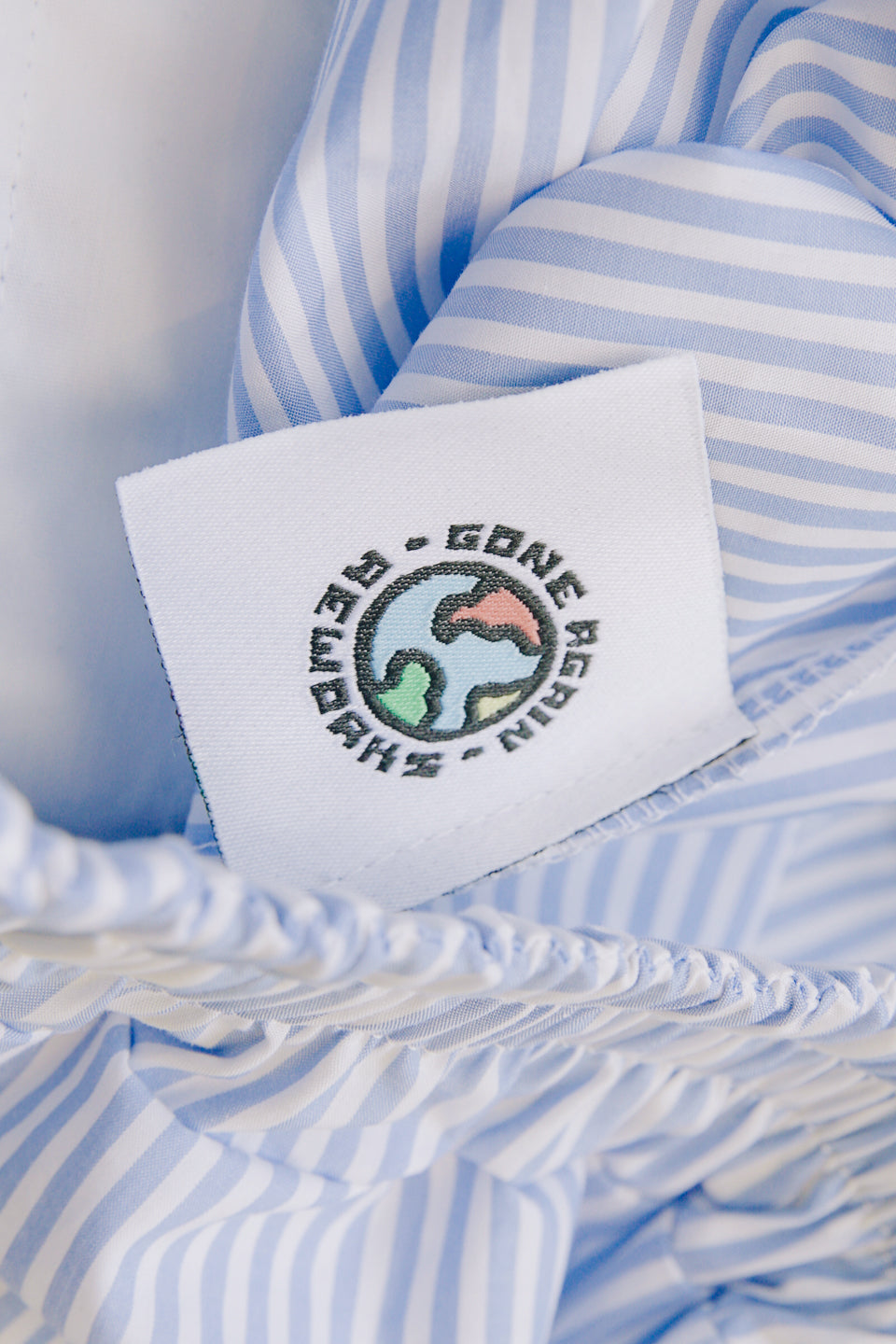 Rework Striped Lace Trim Boxer Shorts