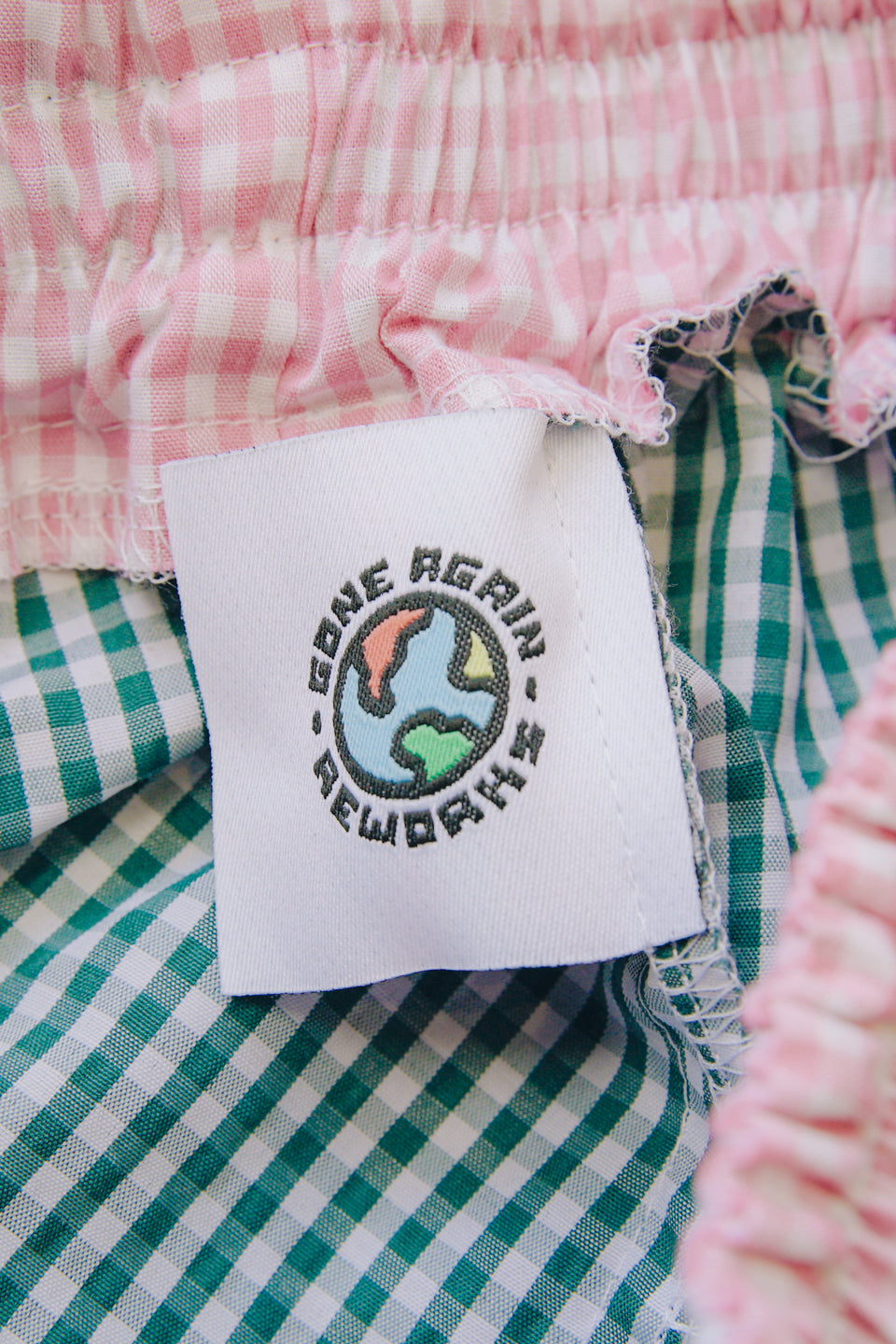 Rework Gingham Two Tone Boxer Shorts