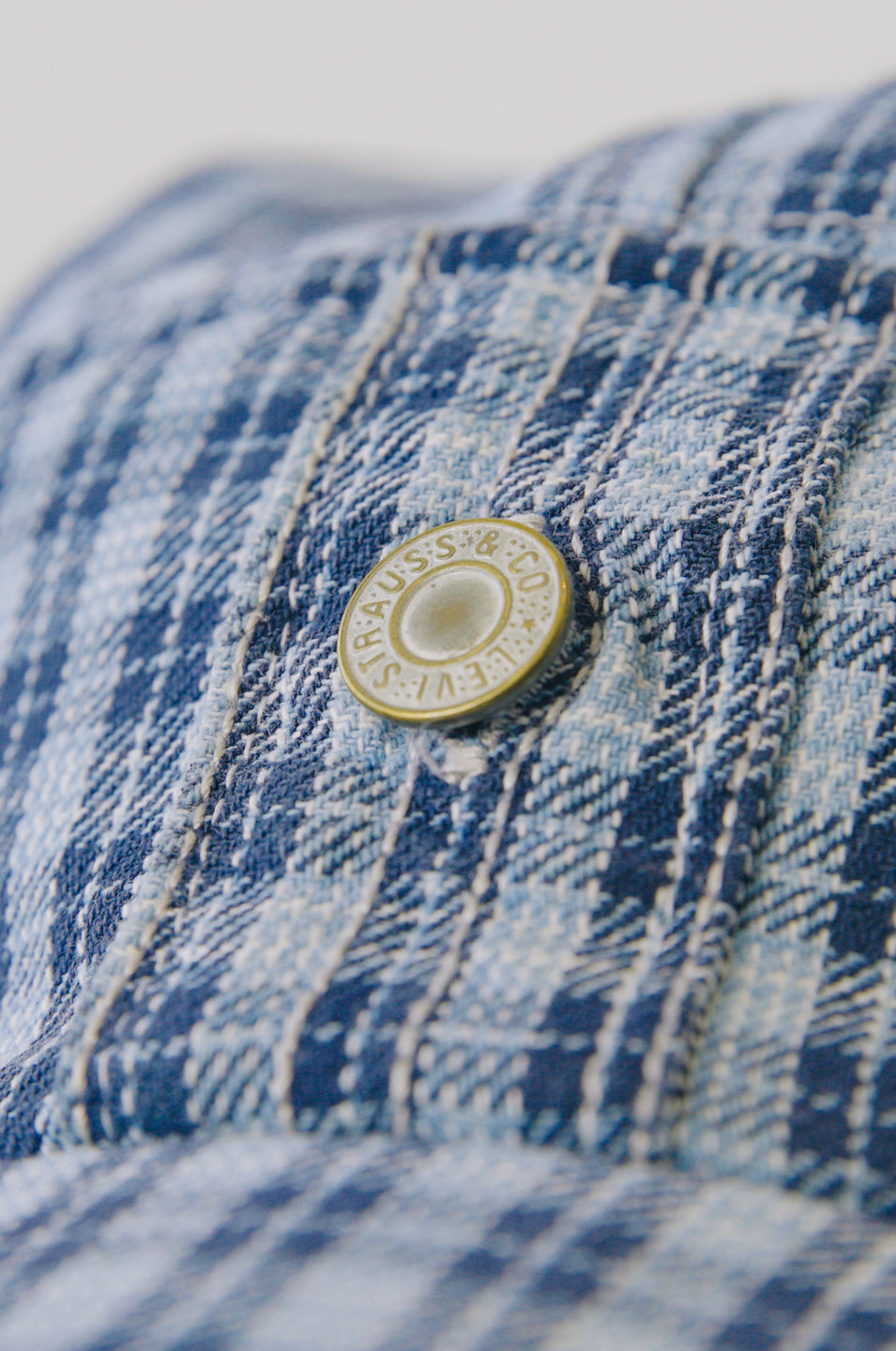 Rework Levi's Flannel Plaid 5 Panel Hat