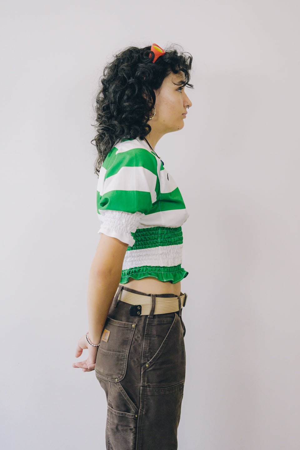 Rework Shirred Nike Celtic FC Football Jersey S/M