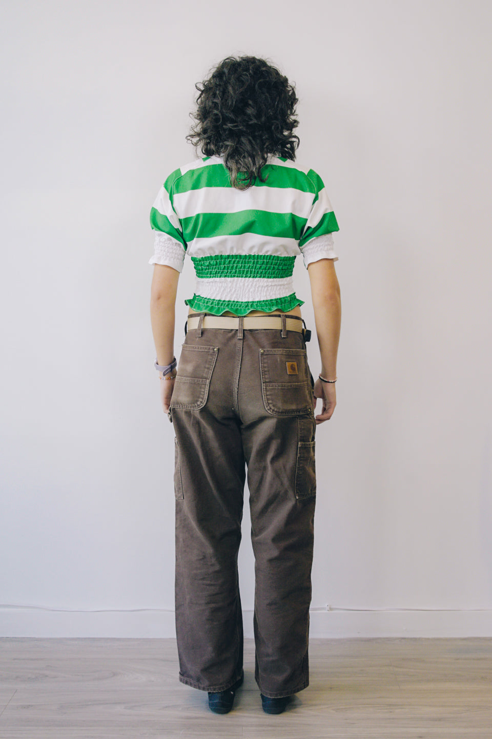 Rework Shirred Nike Celtic FC Football Jersey S/M